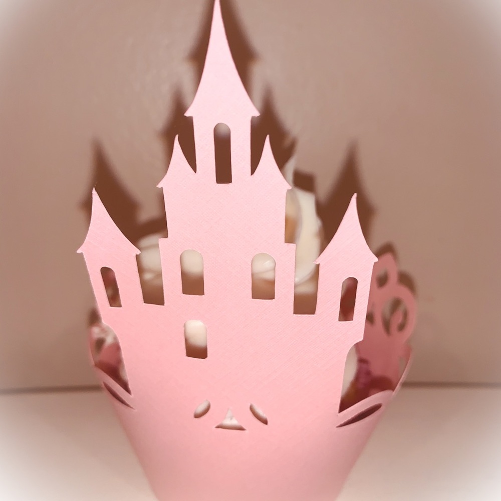 Custom Disney Princess Castle 12 Cupcake Wrappers